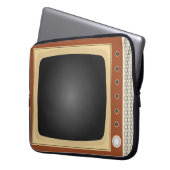Neuartiger Retro-Fernseheffekt Laptopschutzhülle (Vorderseite Links)