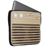Neuartiger Retro-Radio-Effekt Laptopschutzhülle (Vorne Rechts)