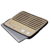 Neuartiger Retro-Radio-Effekt Laptopschutzhülle (Vorne Knopf)