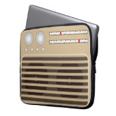 Neuartiger Retro-Radio-Effekt Laptopschutzhülle (Vorderseite Links)