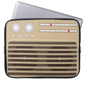 Neuartiger Retro-Radio-Effekt Laptopschutzhülle (Vorderseite)