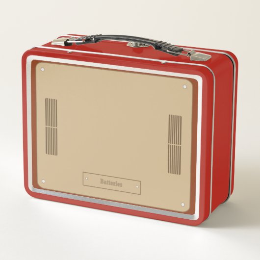 Neuartiger Retro-Radio-Effekt Metall Brotdose (Rückseite)