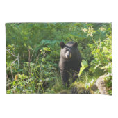 Neuartiger Schwarzbär Kissenbezug (Vorderseite-Links)