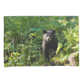 Neuartiger Schwarzbär Kissenbezug (Vorderseite-Rechts)