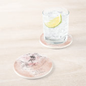 Neuartiger Vintager Blütenmüttertag Getränkeuntersetzer (Seite)