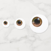 Neuartiges Albern Brown Eye Eyeball Halloween Konfetti (Vorderseiten)