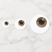 Neuartiges Albern Brown Eye Eyeball Halloween Konfetti (Rückseiten)