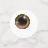 Neuartiges Albern Brown Eye Eyeball Halloween Konfetti (Klein Vorderseite)