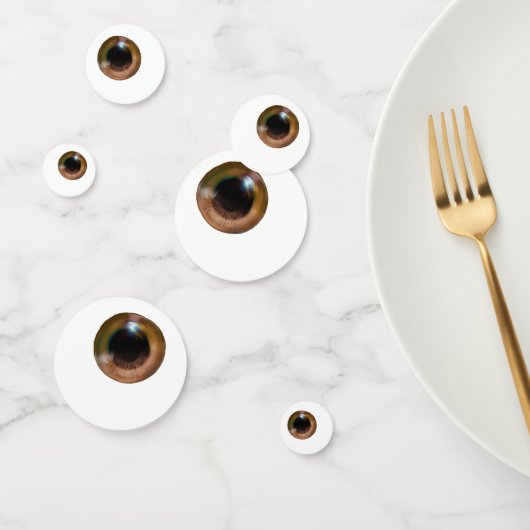 Neuartiges Albern Brown Eye Eyeball Halloween Konfetti (Gruppe)