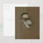 Neuartiges Auge durch Pappe Postkarte (Vorne/Hinten)