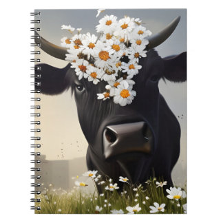Neuartiges Black Angus Cow Notebook Notizblock