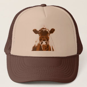 Neuartiges Brown Cow Farm Truckerkappe
