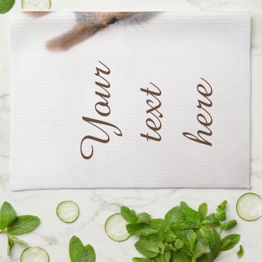 Neuartiges Eichhörnchen Küchentuch (Gefaltet)