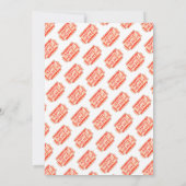 Neuartiges Karneval Circus Festival 1. Geburtstag Einladung (Rückseite)