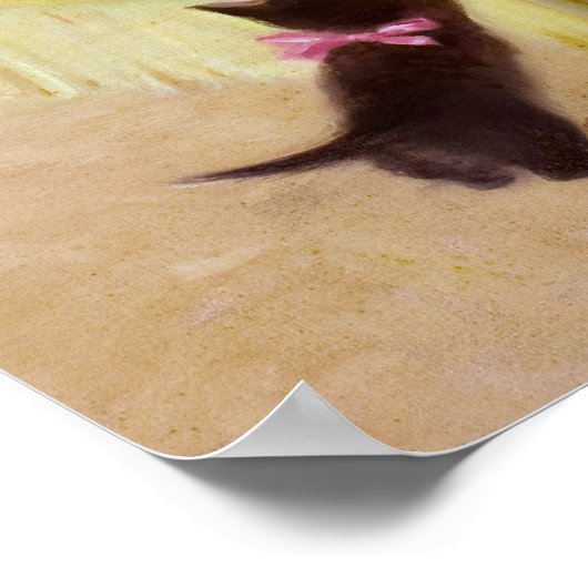 Neuartiges Kitten Button Up Poster (Ecke)