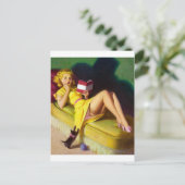 Neuartiges Kitten Button Up Postkarte (Stehend Vorderseite)