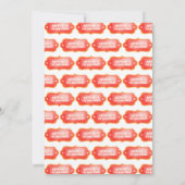 Neuartiges Niedliches Circus Festival 1. Geburtsta Einladung (Rückseite)