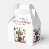 Neuartiges Niedliches Circus Festival 1. Geburtsta Geschenkschachtel (Rückseite)