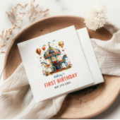 Neuartiges Niedliches Circus Festival 1. Geburtsta Serviette