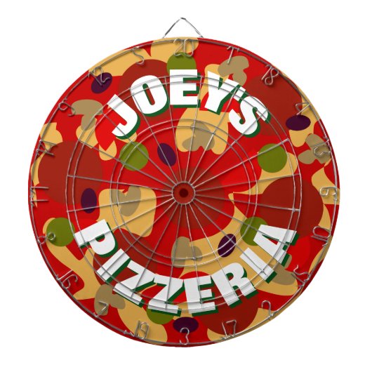 Neuartiges Pepperoni-Pizza-Dartboarddesign Dartscheibe (vorne)