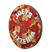 Neuartiges Pepperoni-Pizza-Dartboarddesign Dartscheibe (Vorderseite rechts)