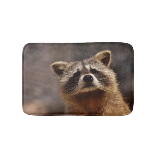 Neuartiges Raccoon-Foto Badematte (Vorderseite)