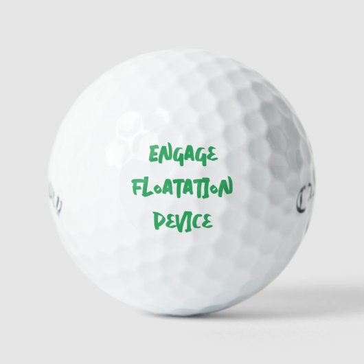 Neuartiges Sprichwort Golf Balls Golfball (Vorderseite)