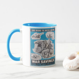 Neuauflage des britischen Kriegsplakats Tasse