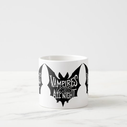 Neuauflage: Vampirs Halloween-Bash Espressotasse (Vorderseite)