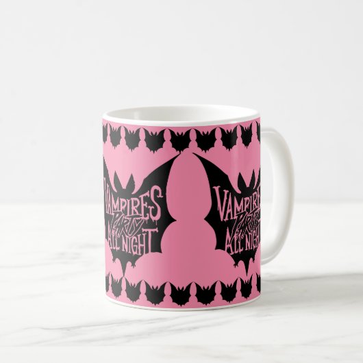 Neuauflage: Vampirs Halloween-Bash Kaffeetasse (VorderseiteRechts)