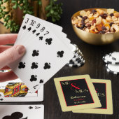 Neuauflage von Mr. und Mrs. Personalisiert Wedding Spielkarten (In Situ)