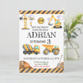 Neubau Geburtstag Einladung (Stehend Vorderseite)