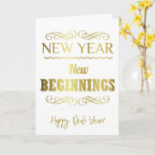 Neubeginn Gold Karte (Gelbe Blume)