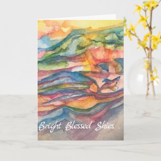 Neubeginn Karte (Gelbe Blume)