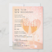 Neubeginn/Neujahr Thema/ Einladung zur Hochzeit (Vorderseite)