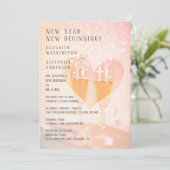 Neubeginn/Neujahr Thema/ Einladung zur Hochzeit (Stehend Vorderseite)