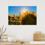 Neubeginn Poster (Küche)