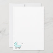 Neuborn Baby Girl Ankündigung (Rückseite)