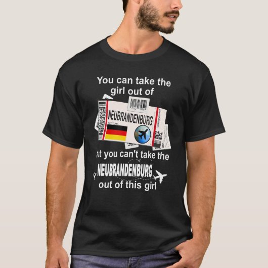 Neubrandenburg Boarding Pass - Neubrandenburg Girl T-Shirt (Vorderseite)