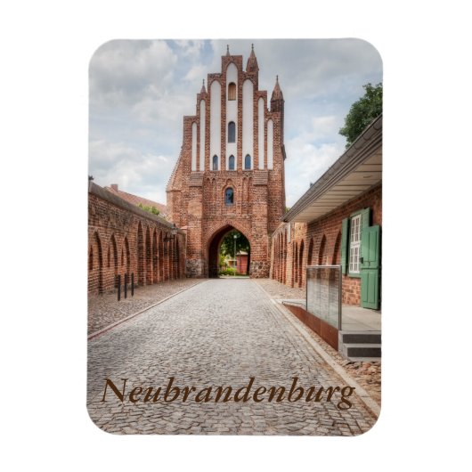 Neubrandenburg Friedländer Tor Magnet (Vertikal)