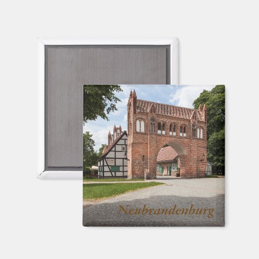 Neubrandenburg Magnet (Vorderseite/Rückseite)