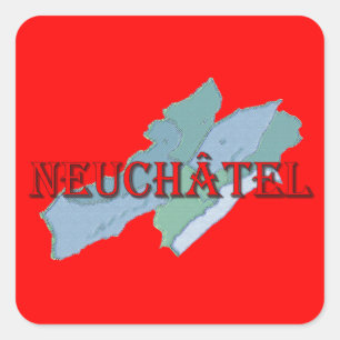 Neuchatel Quadratischer Aufkleber
