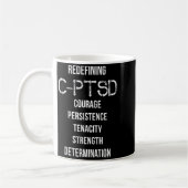 Neudefinition der Ermächtigung von C-PTSD-Überlebe Kaffeetasse (Links)