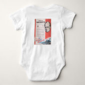 Neudruck des britischen Kriegsposters. Baby Strampler (Rückseite)