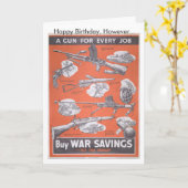 Neudruck des britischen Kriegsposters. Karte (Gelbe Blume)