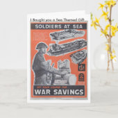 Neudruck des britischen Kriegsposters. Karte (Gelbe Blume)