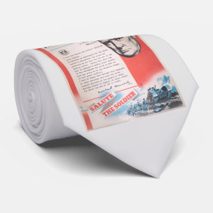 Neudruck des britischen Kriegsposters. Krawatte
