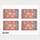 Neudruck des britischen Kriegsposters Rechteckiger Aufkleber (Blatt)