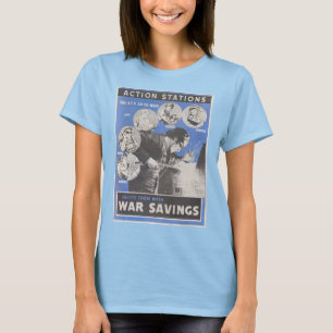 Neudruck des britischen Kriegsposters. T-Shirt