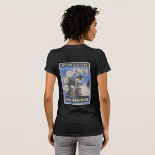 Neudruck des britischen Kriegsposters. T-Shirt